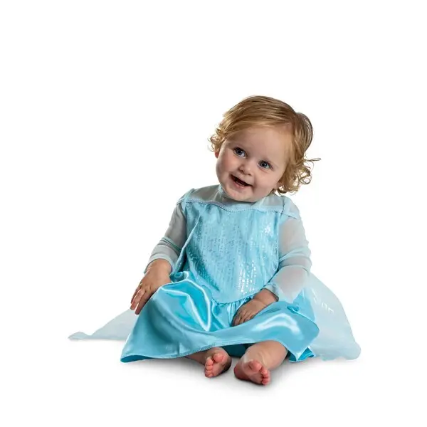 HalloweenCostumes Infant Girl's Classic Frozen Elsa Costume, Polyester Fibers, 12/18 Months, for Party Disguise