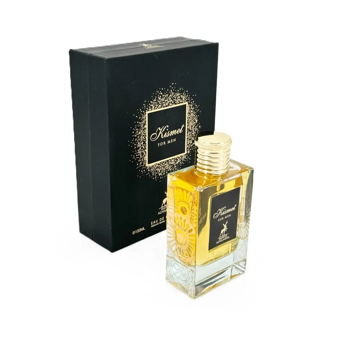 Lattafa Maison Alhambra Kismet EDP for Men, 3.4oz Liquid Perfume Spray, Earthy Woody Scent with Spicy Vanilla & Patchouli, Scent Perfume, Liquid Edp Perfume