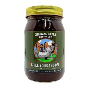 Grill Your Ass Off Original Style BBQ Sauce - Versatile Sweet & Smoky Grilling Sauce - Bold Texas Flavor - 16oz