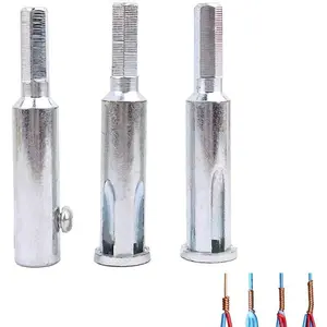 3 Pcs Wire Stripping & Twisting Tool - 3-Way, 5-Way Electrical Drill Cable Nut Twister, Precision Cutter, Quick Connector Terminal Power Tool