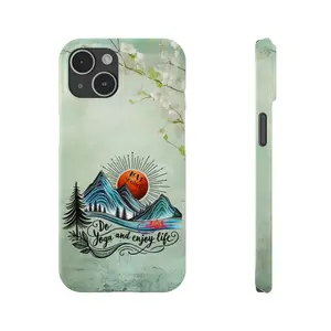 Do Yoga And Enjoy Life Phone Cases - Durable Lexan Polycarbonate Plastic, Slim Fit, Lightweight Design, Perfect for iPhone 15, 15 Pro, 15 Plus & Pro Max