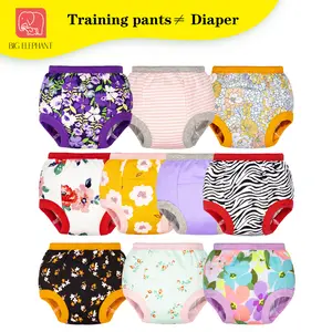 Toddler Potty Training Pants 10 Pack Reusable Cotton Training Underwear Soft Absorbent for Boys Girls
