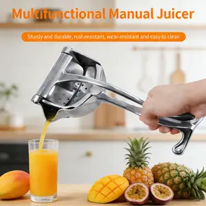 Hand Juicer Squeezer – Manual Citrus Press for Oranges, Lemons, Pomegranates | Durable Aluminum, Ergonomic Grip, Easy to Clean