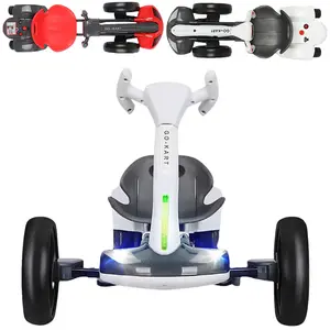 12V Foldable Electric Go Kart for Dual Motor for Kids Ages 4.2 – 4.5 MPH Top Speed, Adjustable Seat | EVA Wheels, Tricolor Lights & Easy Assembly