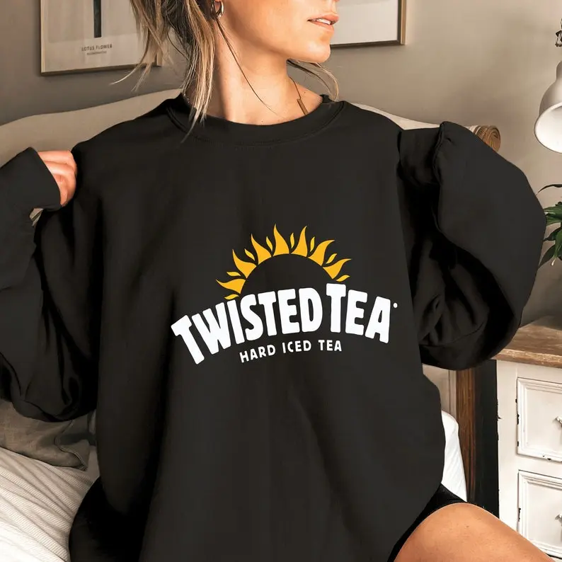 Twisted Tea Crewneck Sweatshirt, Twisted Lover Unisex Sweatshirt, Cool Alcoholic Beverage Shirts