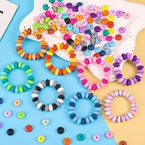 12MM Silicone Lentil Spacer - 20 pack - DIY Beads - Diy Jewelry Making