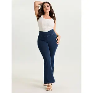 BLOOMCHIC Plus Size Pull-On Stretchy Wide Waistband Skinny-Fit Jeans [M-6X]2026 Summer Vibes Swimweek