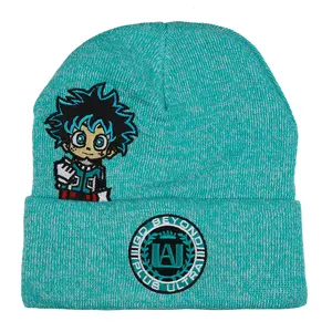 My Hero Academia Beanie Men's Go Beyond Plus Ultra Cuffed Knit Cap Hat OSFM