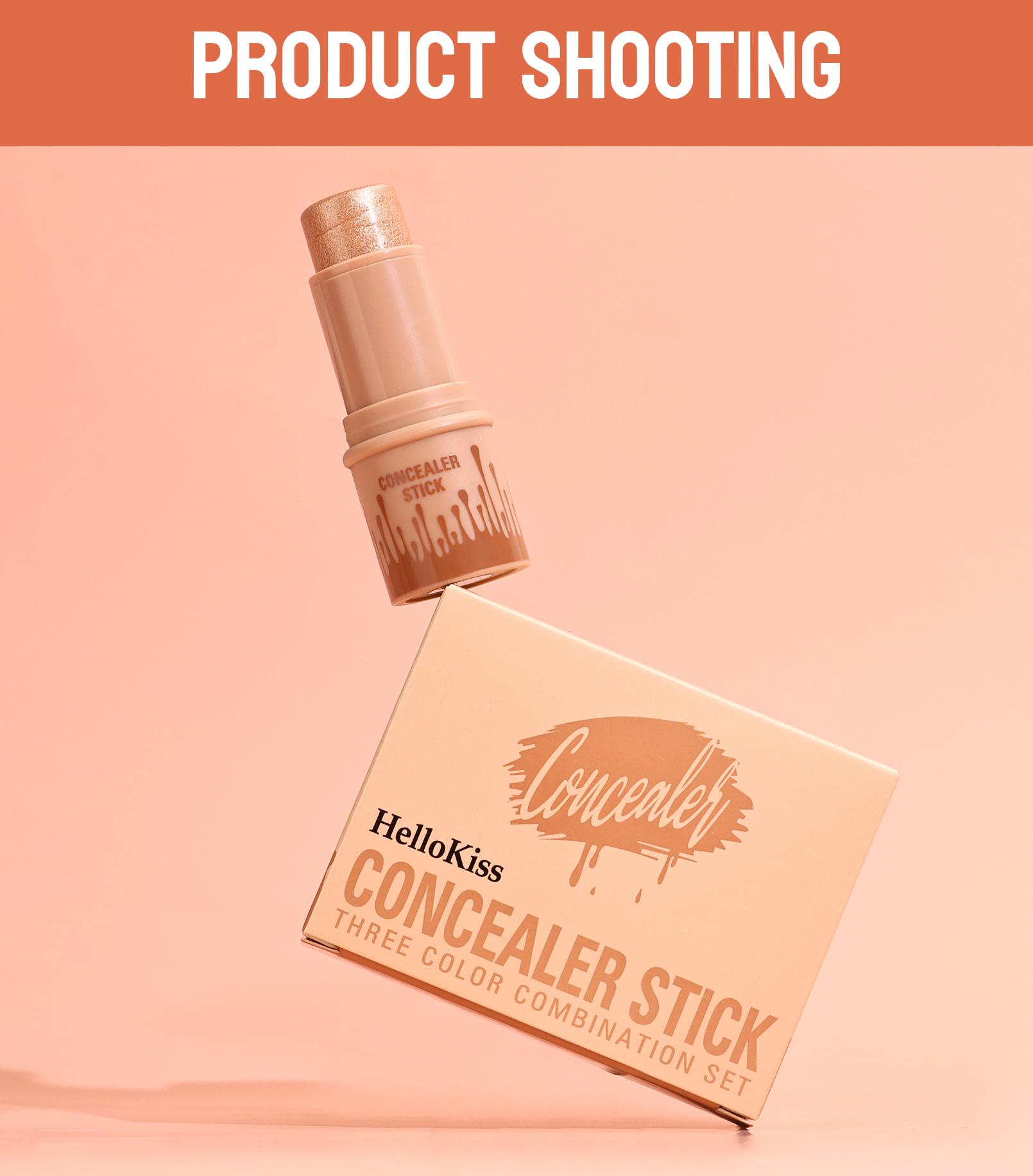 HelloKiss 3PC Contour Stick Set - Highlight, Contour, Blush All-In-One for Latinx Beauty - Long-Lasting Glow, Creamy Formula, Easy to Use, Travel-Friendly Makeup Kit - Blend