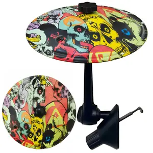 Upgraded & Thickened Version, Random Cool Skull Patterns, Car Air Vent Mini Drum Cymbal Toy, Fun Automotive Music Interior Accessory