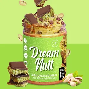 Dream Nutt Dubai Chocolate Spread - Luxurious Fusion of Flavors with Nutella & Kunafa Shreds Made in the USA