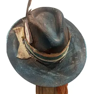 Actin Up-Custom burned wool Rancher style