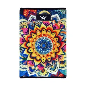212 MAIN Fashion Men's Eco-Weave Slim Wallet - RFID Blocking, Secure Storage, Mandala Print, Front Pocket Design, Slim Profile, Compatibility Note for Women, Fashion Men's Wallets