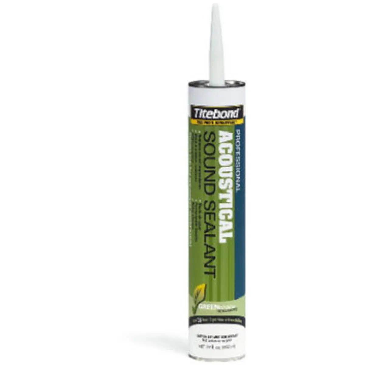 Titebond 2892 29 oz. Green Choice Professional Recycled Acoustical Sound Sealant - VOC-Compliant, Mold-Resistant, Crack Repair, Draft-Resistant, Large Tube, Liquid Adhesive Sealer, Mold-Resistant Sealers, Crack Repair Sealers