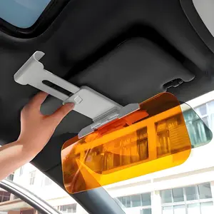 Sun Visor Extender for Car, 2 in 1 Day and Night Universal Sun Visor Extender for Car Easy to Install, Upgraded UV400 Anti-Glare Protects from Glare, UV Rays, Snow Blindness for Safe Driving Retractable UV Sun Visor