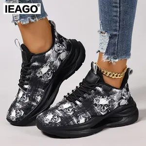 IEAGO Original Women's Outdoor Casual Sports Walking Running Mesh Breathable Walking Jogging Lightweight Sneakers Trainer Shoe for Girl Runner Training