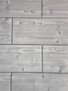A La Maison Ceilings Classic Gray 0.5 ft. x 3 ft. Glue up Foam Wood Ceiling Tiles Planks (19.5 sq. ft./case) (12-Pack)