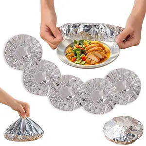 10/20PCS Reusable Aluminum Foil Food Covers - Upgraded Thick Instant Sealing Multi-Bowl Lids, 110℃ Heat-Resistant Wraps for Plates, Leftovers & Food Storage, Instant Sealing Lids#SummerWins #DealsForYouDays