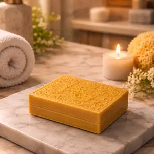 turmeric soaps for face and body. Helps brighten skin, reduce acne and improve texture. Natural ingredients.