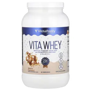 Vitauthority Active, Vita Whey Protein Powder, Salted Caramel, 2.2 lb (998.4 g)