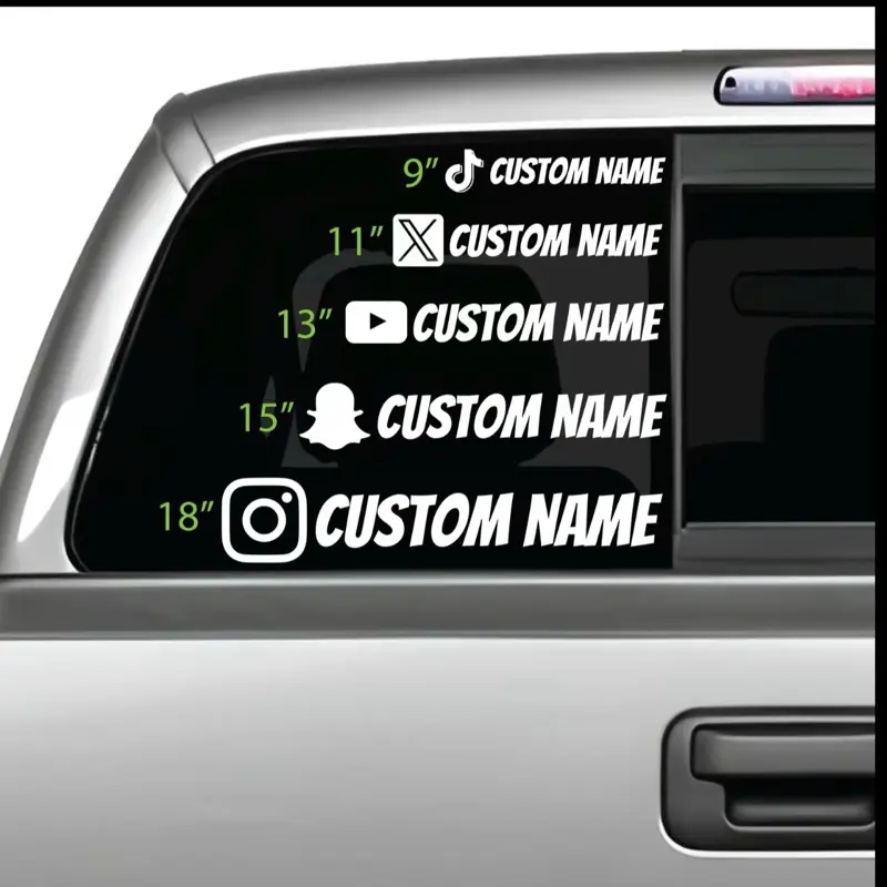 Social media decal