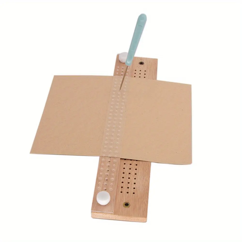 Wooden Book Binding Starter Kit - All-in-One DIY Craft Set with Waxed Thread, Awl, Puncher, Needle, Curved Needle - Perfect for Beginners, Handmade Bookbinding and Sewing Enthusiasts