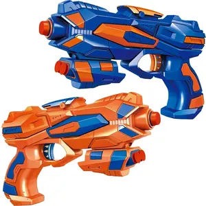2 Pack Blaster Colorful Toy Guns with 60 Soft Dart Soft Bullet for Children Birthday Gift