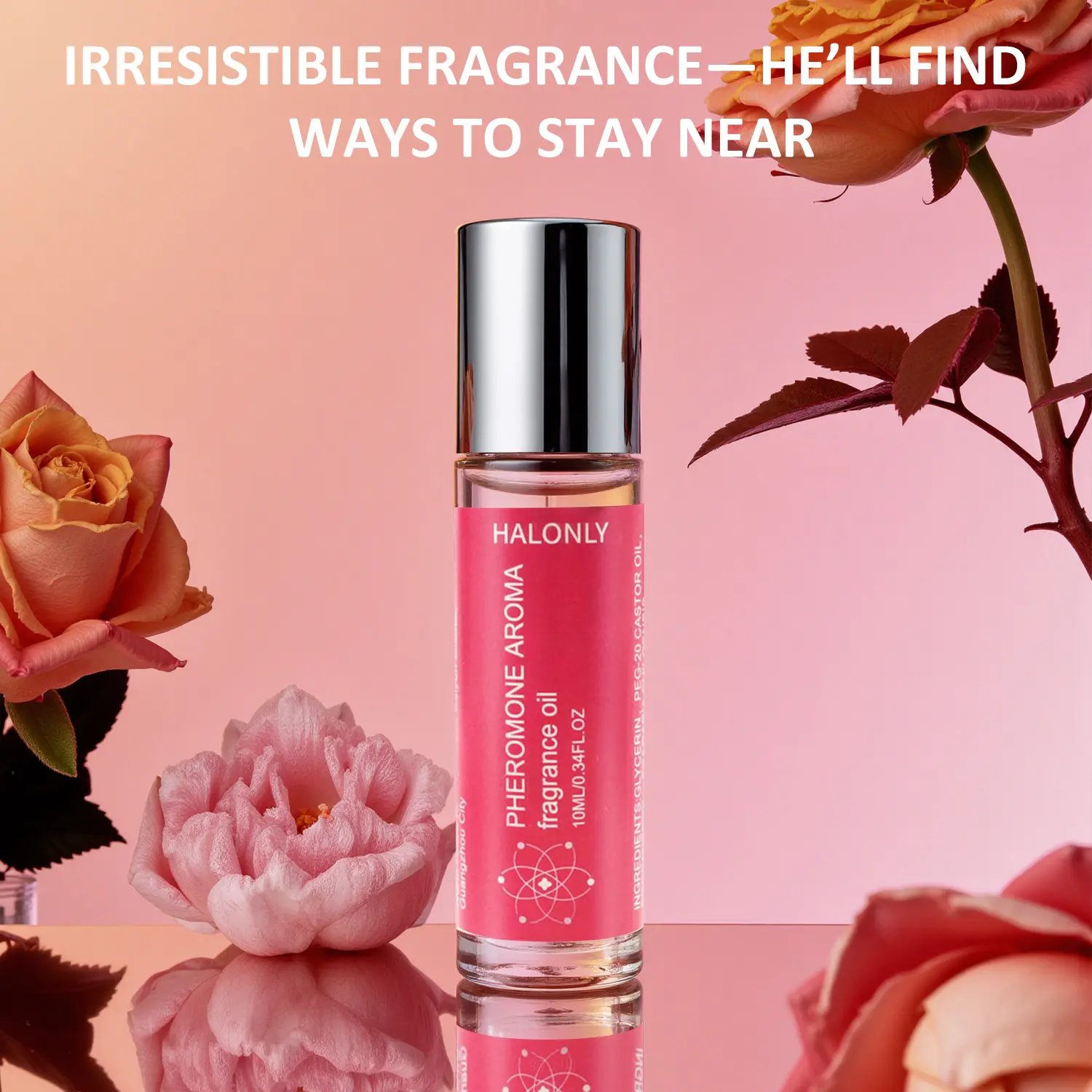 （Halonly）： Roll-On Pheromone Perfume Oil for Women, Natural Essential Oil Infused Long-Lasting Fragrance, Travel-Size Aroma with Italian Pheromones, Clean Beauty Fragrance for Daily & Social Moments Floral Lavender Scent,summer outifit Floral Scents Perfu