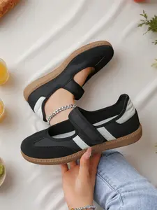 Women Retro Contrast Color Training Shoes New Vintage Style Comfortable Sneakers