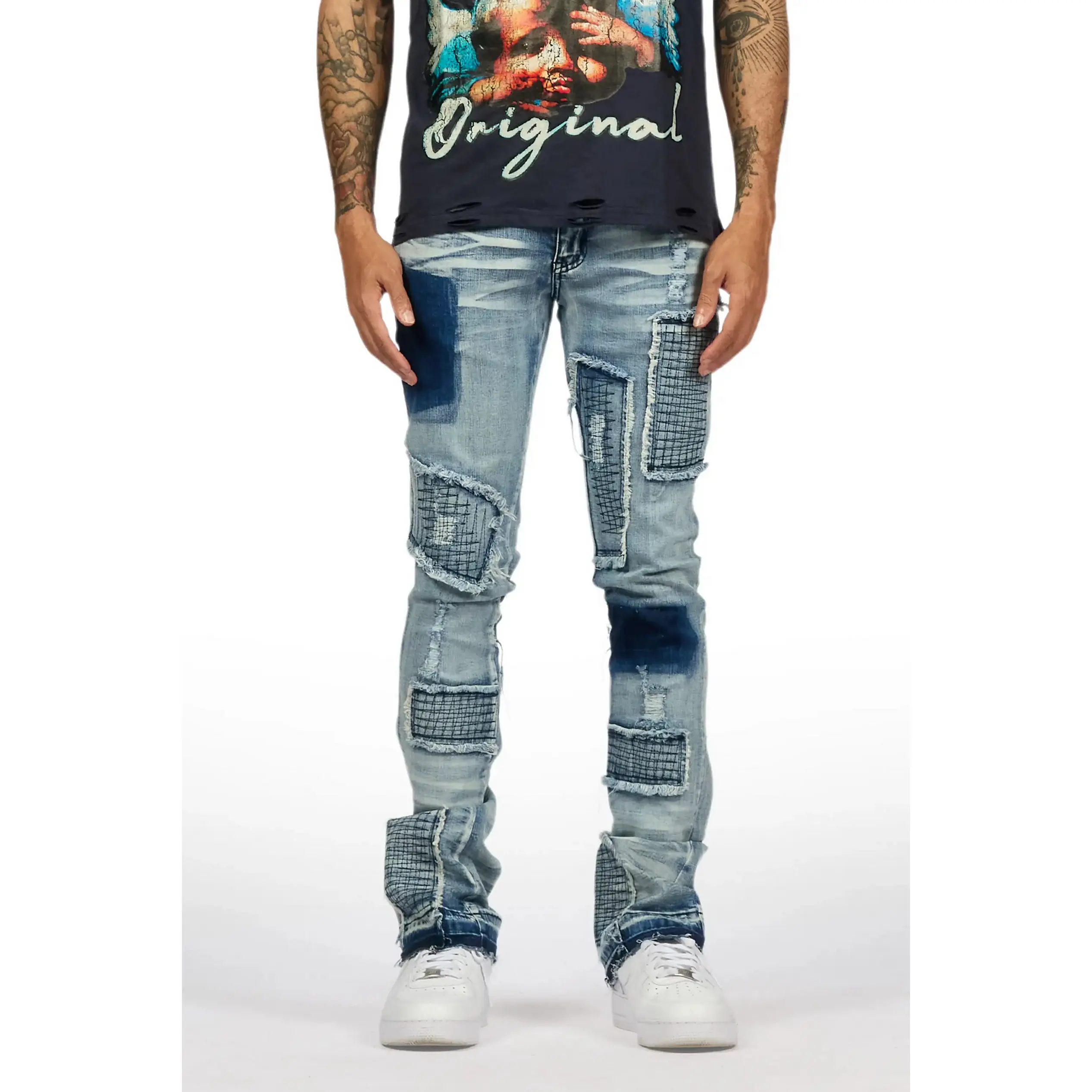 Raglord Light Blue Stacked Flare Jean