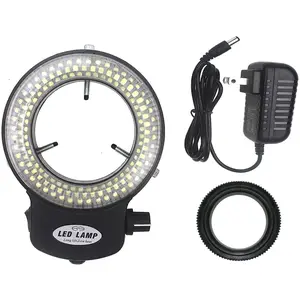 LED-144-ZK Black Adjustable 144 LED Ring Light Illuminator for Stereo Microscope (144 LED Ring Light)