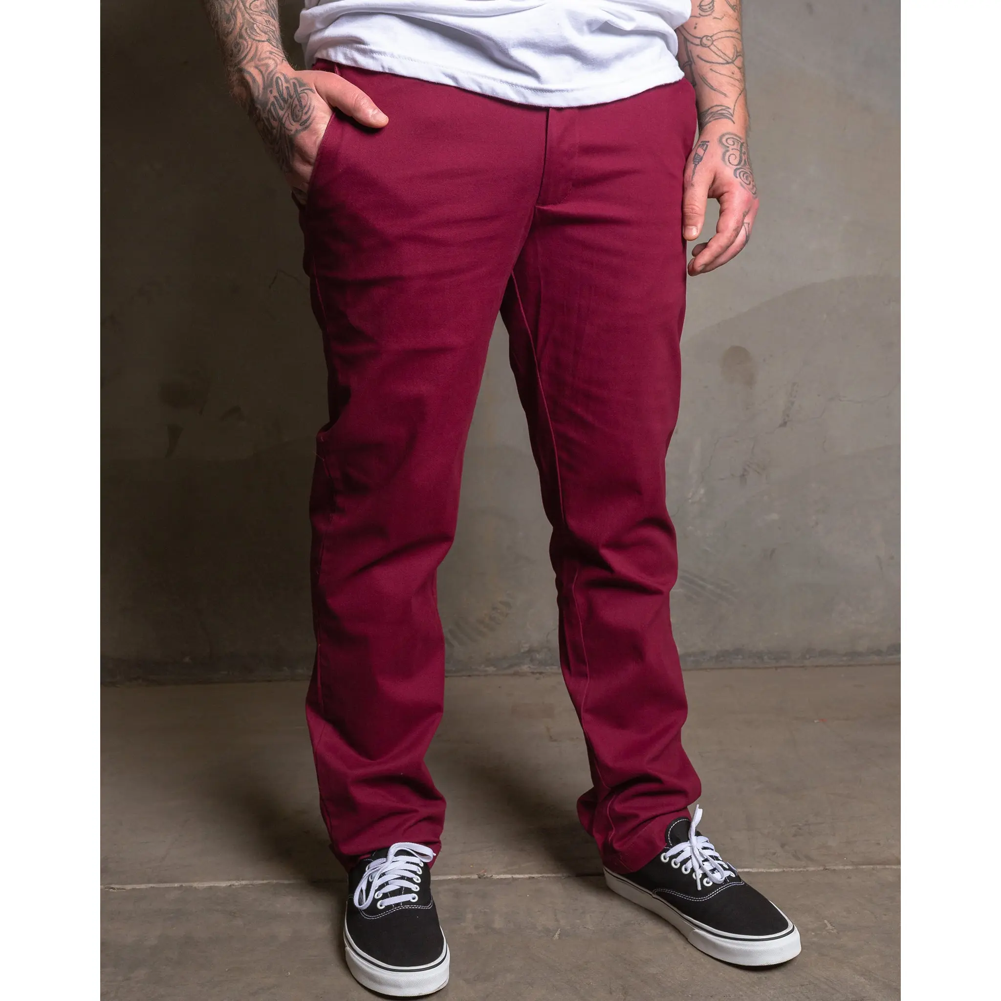 Chino Pants - Maroon