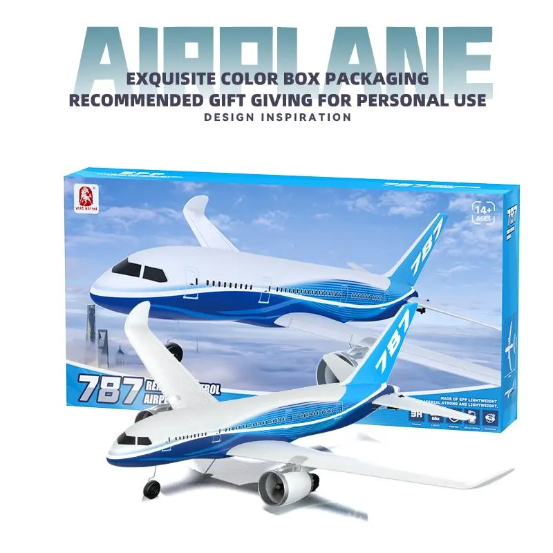 BM30 787 3CH 2.4G RC Airplane - EPP Foam Remote Control Glider with Intelligent Gyroscope, Kids' Electric RC Aircraft Model Toy (BM29), Rc Airplanes