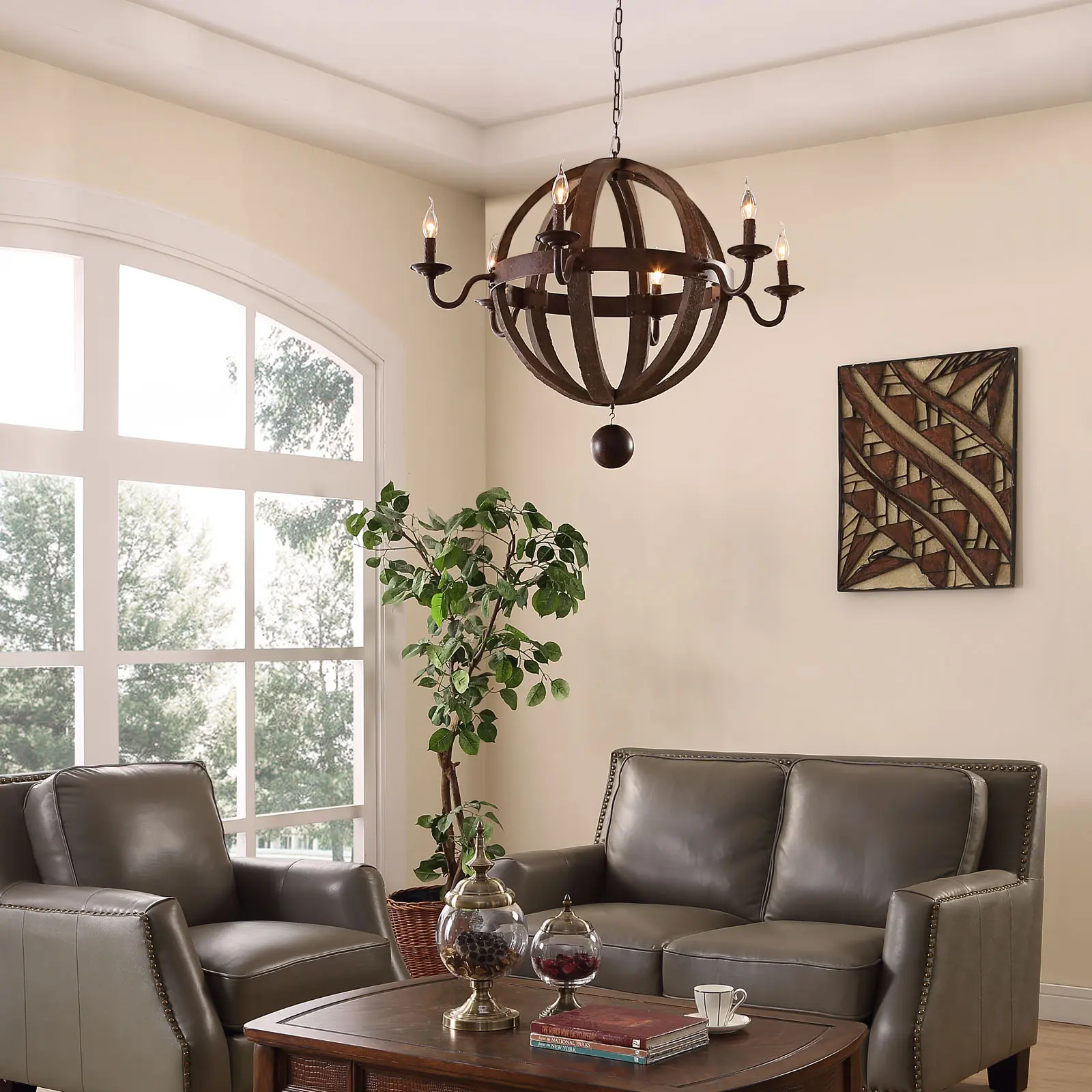 Modway Catapult Chandelier in Antique Brass Modway Catapult Chandelier in Antique Brass