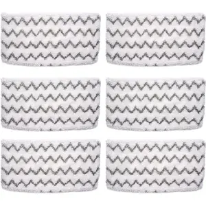 6 Pack S1000 S2001 Steam Mop Replacement Pads for  S1000 S1000A S1000C S1000WM S10001C S1200 & S2001 SteamSpot Steam Mop