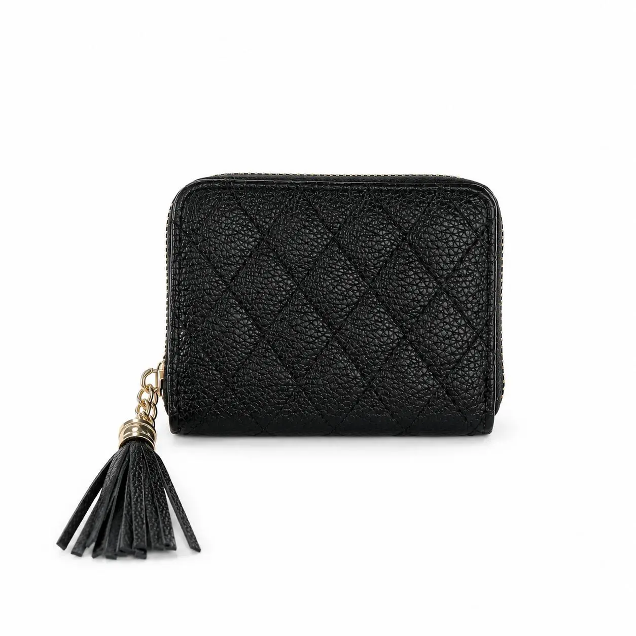 Short Double Zipper Wallet Random  Color