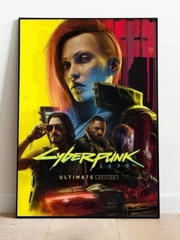 Cyberpunk 2077 Poster, RPG Gaming Poster Print, Video Game Poster, Gamer Wall
