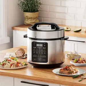 9-in-1 Multi-Functional Electric Pressure Cooker small  – 12 Smart Cooking Modes, Ceramic Coated Inner Pot, Delay & Keep Warm, Dishwasher Safe, 16 Safety Protections, Perfect for Families & Foodies