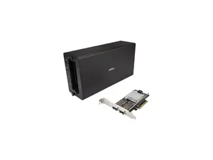StarTech BNDTB210GSFP Thunderbolt 3 to Fiber - 2 x Open SFP+ Ports - with DisplayPort Monitor Port - External PCIe Enclosure / Chassis