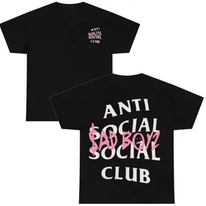 Anti Social Social Club Mania Tshirt Junior H Merch Vintage Hip Hop Rap Shirt Unisex Tee Gift For Fan Trendy Regular Workout Tee For Men and Women