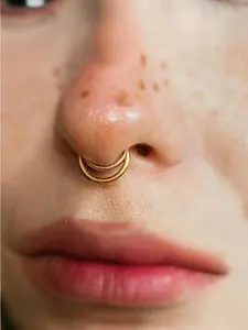 16G Septum Ring Hinged Septum Clicker Nose Ring Septum Piercing