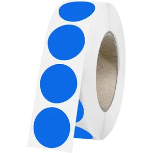 1500 PCS 3/4" Blue Round Circle Colored Coding Dot Stickers Labels for Toddlers