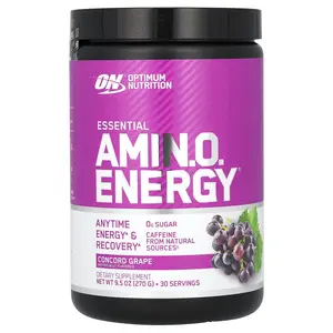 Optimum Nutrition Essential Amin.O. Energy®, Concord Grape, 9.5 oz (270 g)