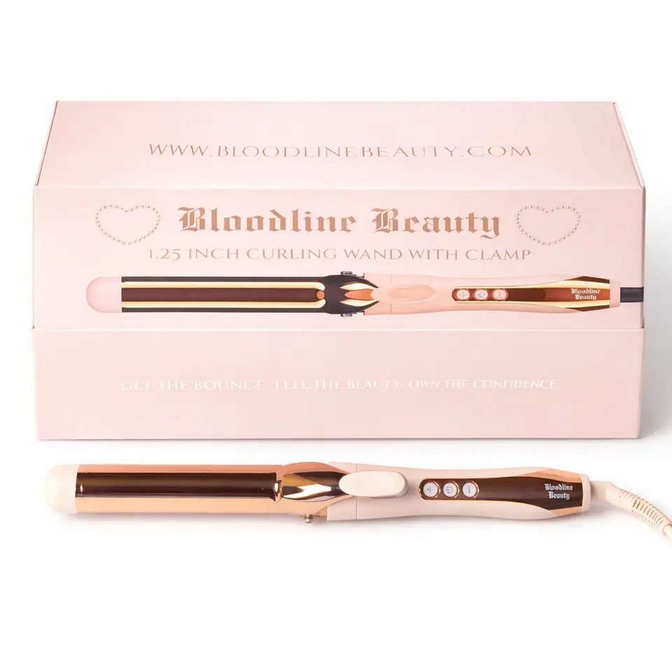 Bloodline Beauty 1.25″ Pink Curler with Clamp
