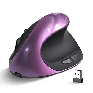 908 Hot Selling Rechargeable Vertical Mice Ergonomic Wireless Mouse 2.4G USB Receiver 1600 Adjustable DPI 6 Buttons Mouse