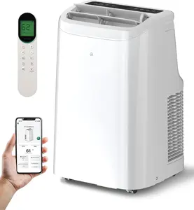 XBEAUTY 12000 BTU Portable Air Conditioners, AC Unit for Bedroom with Drainage-free Cooling, Fan & Dehumidifier, 47dB Quiet, 24H Timer, APP Control/Remote/LED Display summerwins,summerwins