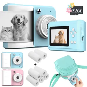 Mini Compact Portable Thermal Instant Print Camera, Small Design, Kids Photography Gift, Supports 3/5/10s Delay, USB Charging, 1300mah Battery, Stimulate Creative Fun