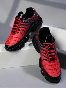 Men's Fashionable Lace Up Low Top Sneakers, Casual Comfortable Breathable Sports Running Shoes, Male All-match Round Toe Shoes for Daily Wear