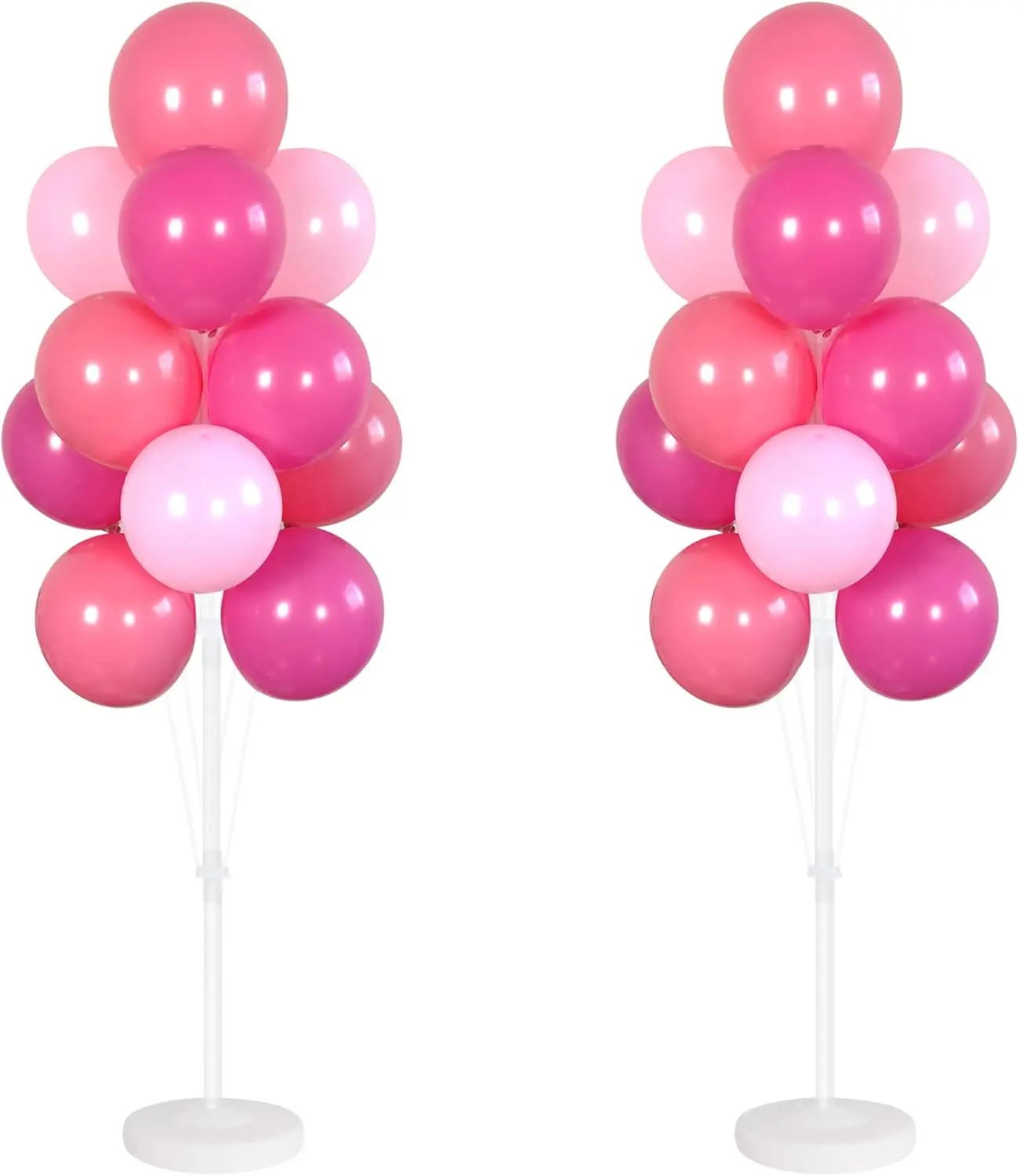 Balloon Column Kit Set of 2 With Balloons Included - Balloon Tower with Stand, Base, and Pole,Backdrop Decoration for Wedding, Baby Shower, Birthday Party, or Bachelorette Parties Pack