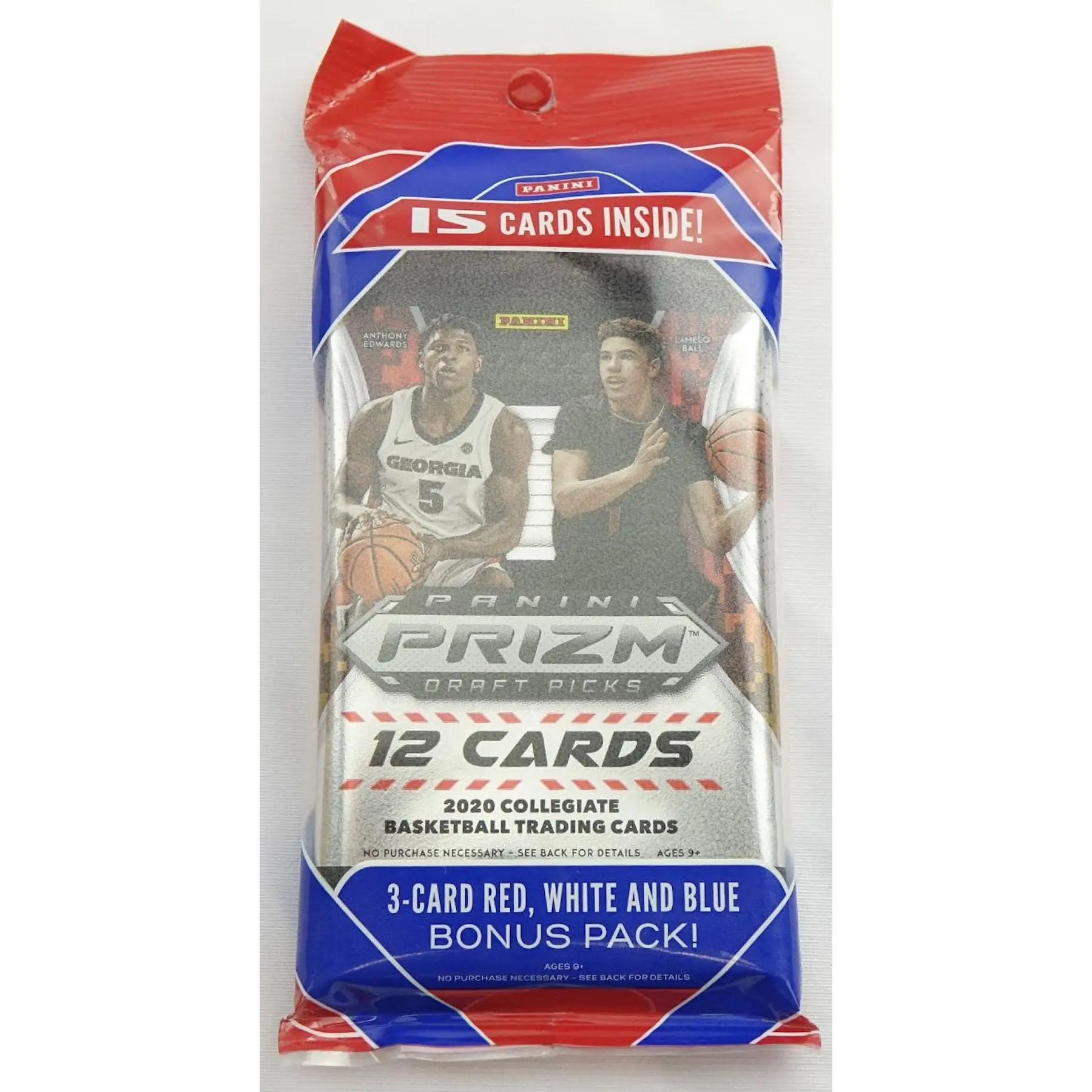 2020/21 Panini Prizm Draft Picks Basketball Multi Cello 15-Card Pack (Anthony Edwards RC?0